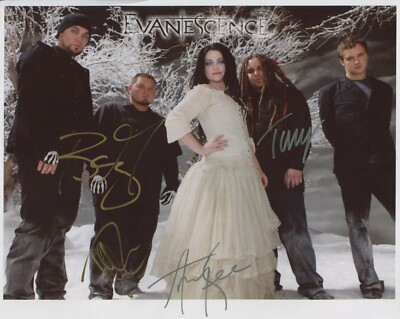 Evanescence (Band) SIGNIERTES Foto 1. Generation PRINT Ltd 150 + Zertifikat / 1