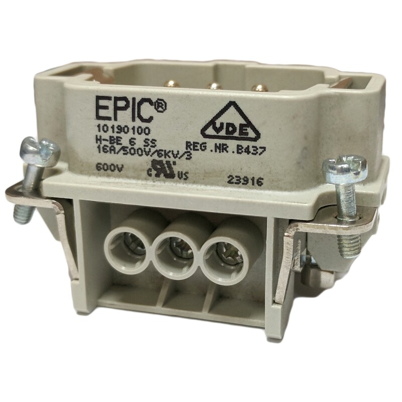 10190100, LAPP, 6 PIN MALE INSERT