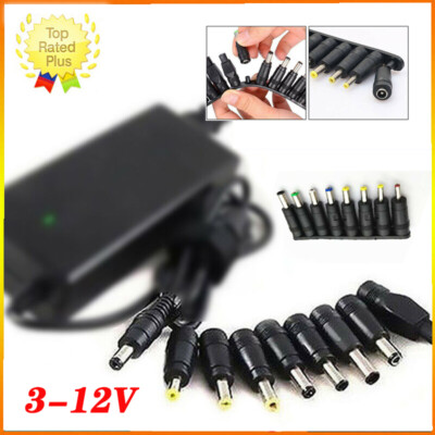 Universal 8 in 1 Laptop Power Supply Adapter AC DC Power Charger Tips ...