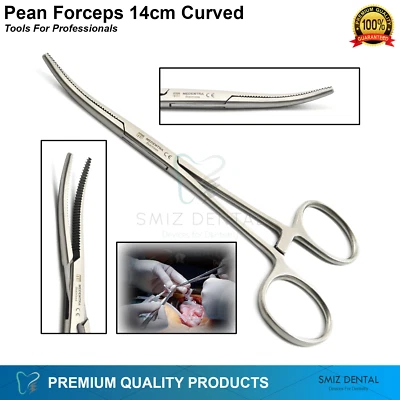 SMIZ DENTAL® 14cm Surgical Locking Pean Forceps Dog Cat Ear Hair Puller VETs FREE Shipping CE