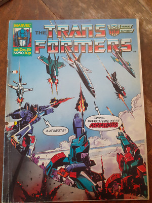 Transformers Marvel UK issue number 90 6th December 1986
