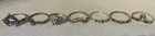 VTG Silver Bands Resin Boho Retro Rings Size Lot Of 6 Various Size 5,6.5,7,7.5,8