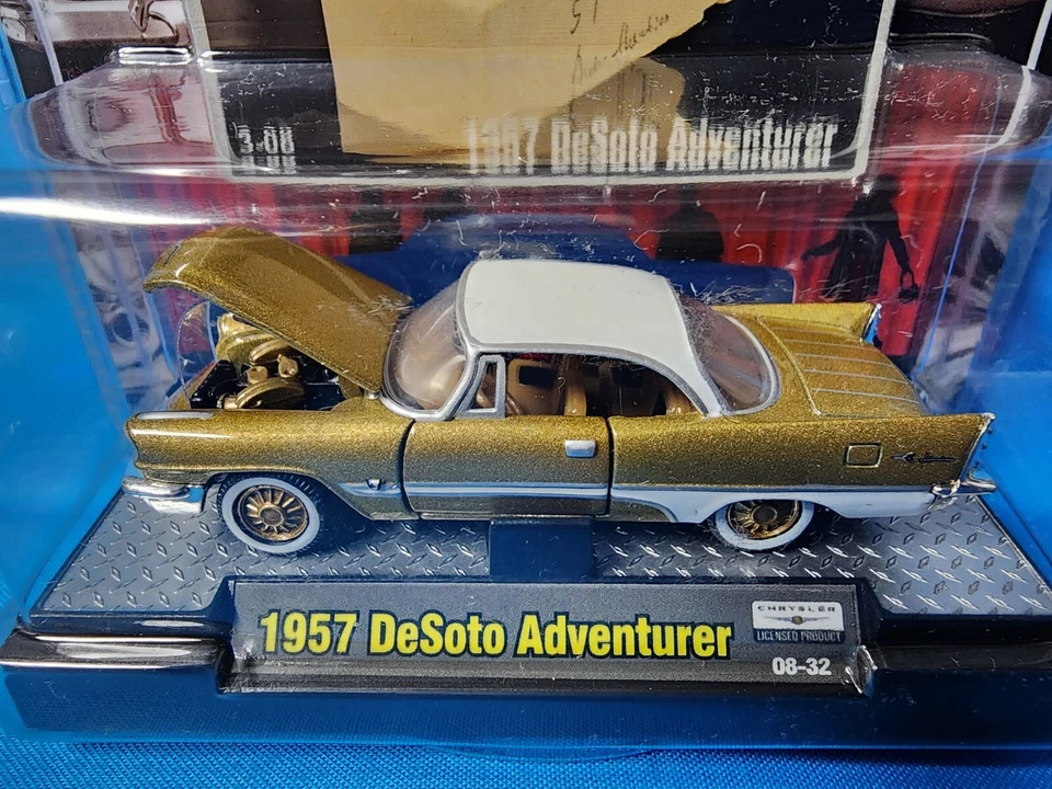 2008 M2 Machines Auto-Thentics 1:64 Die-Cast 1957 DeSoto Adventurer 08-32 NOS - Image 3 of 4
