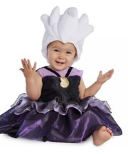 Disney Store Villain Ursula Baby Girl 2 Piece Costume Size 12-18 Months New NWT