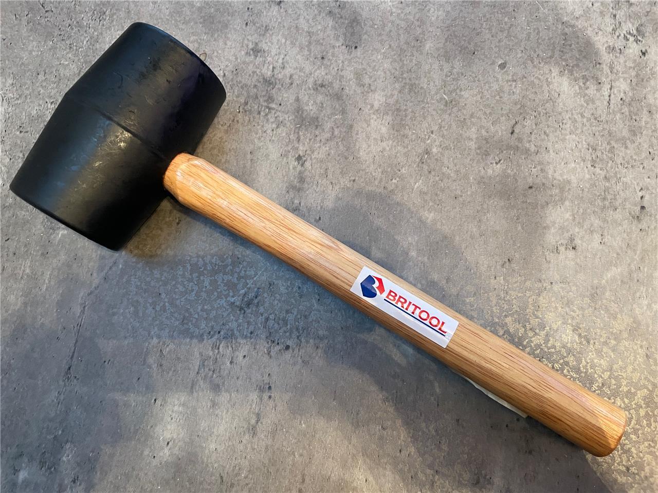 Original Britool Wood Shafted Rubber Mallet Hammer 24oz 680g approx