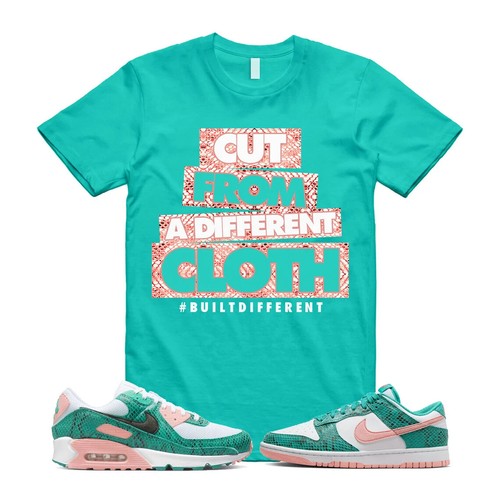 dunk low washed teal snakeskin shirt