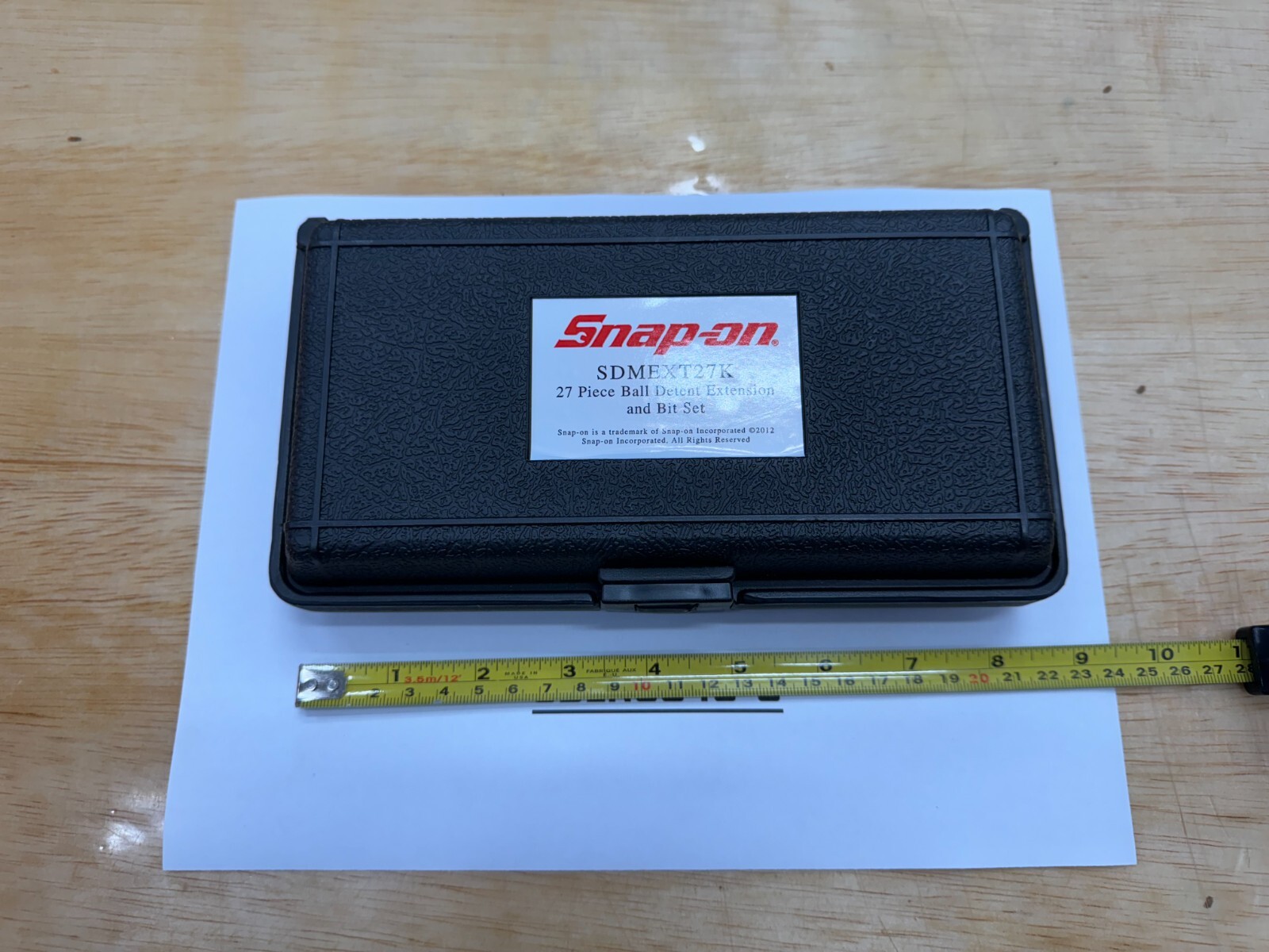 Snapon Tools NEW BLACK Storage Case Only For 27pc Extension & Bit Set