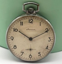 POCKET mechanical WATCH MOLNIJA 3602 RARE USSR Soviet , 1960s