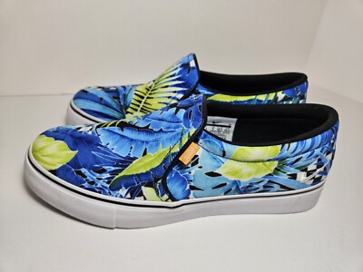 Womens Court Royale AC Casual Shoes Blue/Floral Print #CD7003