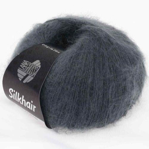 LANA GROSSA SILKHAIR Strickgarn Wolle (196 - Graublau) - Bild 5 von 5