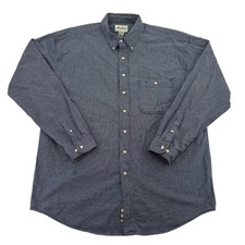 Eddie Bauer Mens Tall Ultra Long Gingham Button Down Long Sleeve Warm Shirt XXL