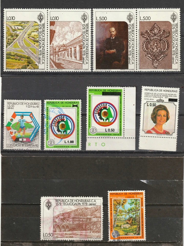 Honduras: Correo Aéreo/A.M. Especificación Entrega. Lote 11 (1976-1993) 2025 Scott C.V. $30,85 Foto 2 de 4