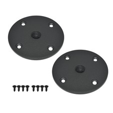 2PCS M20 Speaker Stand Adapter Metal Top Hat 105x25mm Sub Pole Mount Black