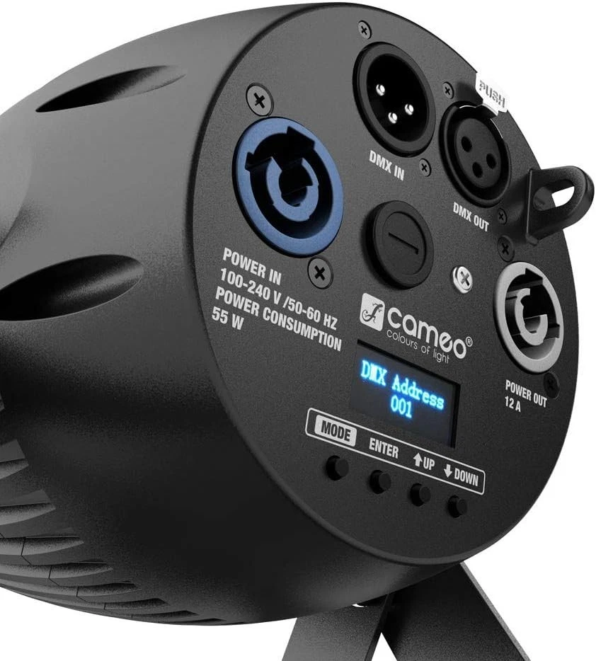 Cameo Q-SPOT 40 RGBW Compact Spotlight with 40W RGBW LED in Black Housing - Image 3 of 4