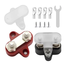 Bus Bar Terminal Block 1/4'' Power Stud Battery Junction Block Post Distribut...