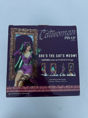 Catwoman Pin-up Statue 599/1250 She's The Cat's Meow DC Comics NIB