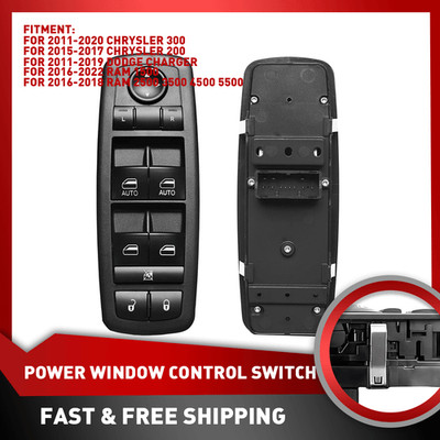 For 2011-2022 Dodge Charger Chrysler Ram 1500 Master Power Window Control Switch