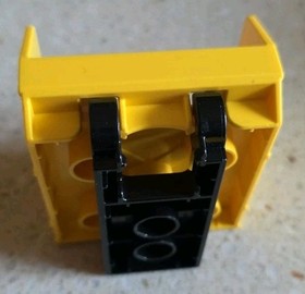 LEGO DUPLO YELLOW FOLDING BOX WITH BLACK ZIPPER - VINTAGE DELUXE TRAIN 10508