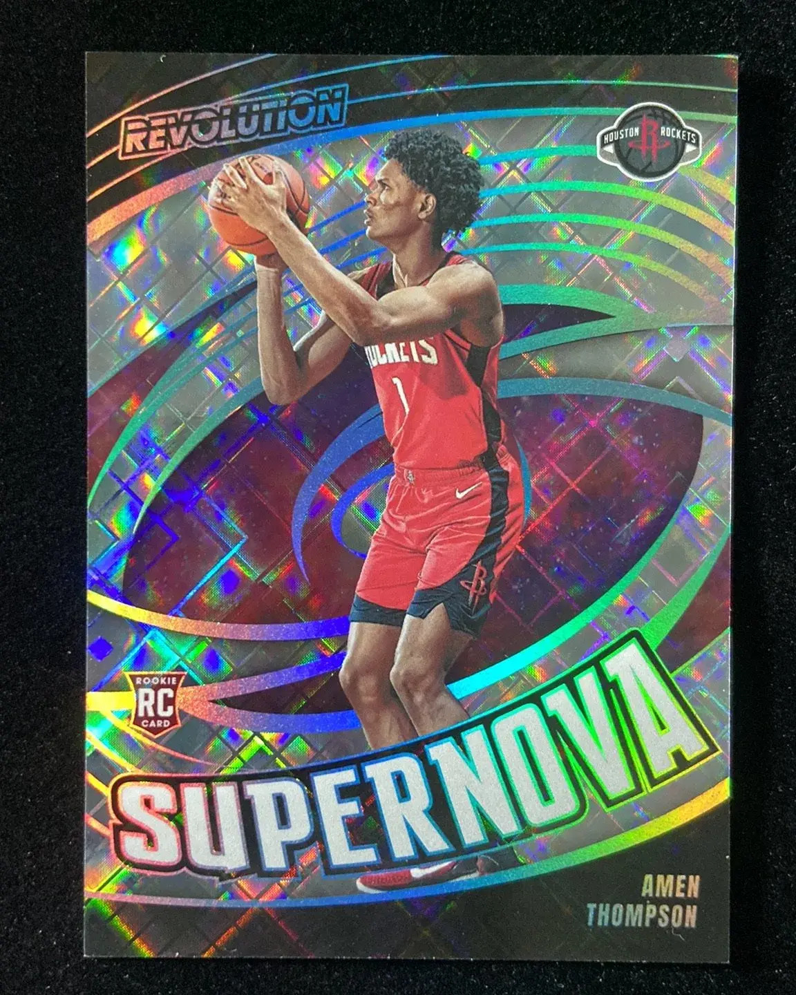 2023-24 Panini Revolution Supernova Cosmic #7 Amen Thompson RC Rookie 79/99 M16