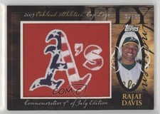 2010 Topps Jumbo Packs Manufactured Hat Logo Relic 98/99 Rajai Davis 0af