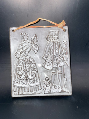 Germanischen Nationalmuseum Colonial Couple Decorative Stove Tile