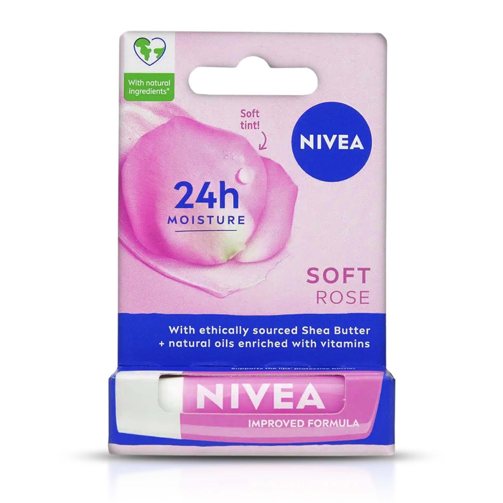 Nivea Soft Rose Lip Balm - Pink - Image 5