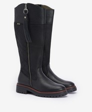 Barbour Women's Black Leather