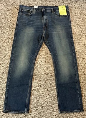 Levi's Flex 513 Slim Straight Stretch Blue Denim Jeans Men's Size 38x30