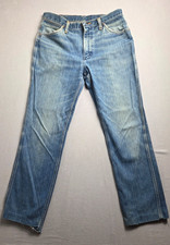 Vintage 80's Wrangler Jeans Mens 32x30 Faded Straight Leg Western Casual Comfort