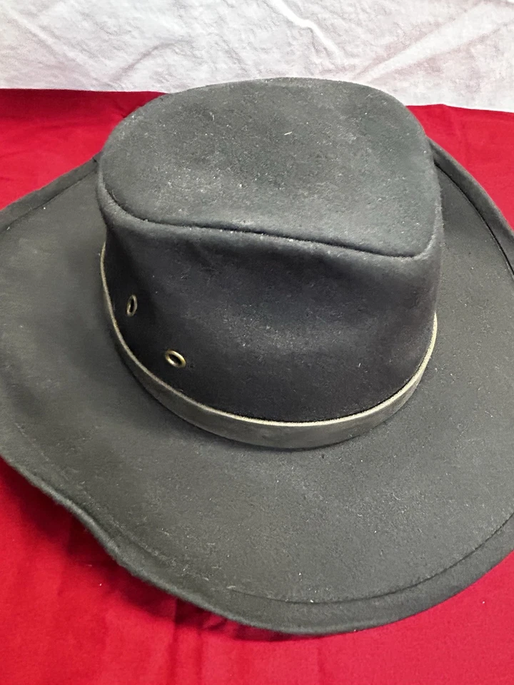 Sombrero Kodiak Outback Trading Company Oilskin 1480 negro talla pequeña Foto 4 de 4