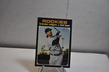 2020 Topps Heritage baseball cards #44 Brendan Rodgers Colorado rookies  mlb