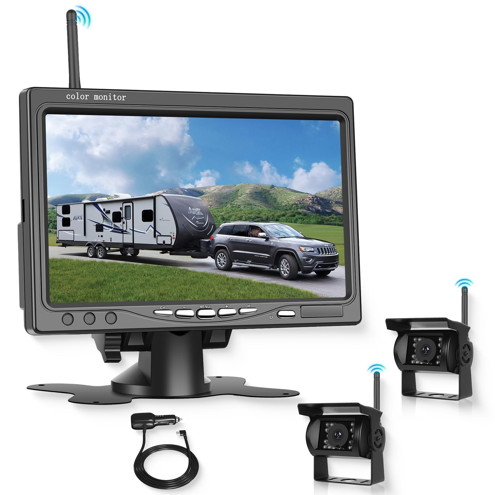Kit Retromarcia Wireless Monitor 7 HD + 2 Camere | Offerta Speciale