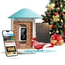  by Birdfy Smart Bird Feeder with Camera Solar Power, Smart AI Birdwatching 