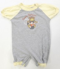 Rare Vintage HARLEY DAVIDSON Bearly Behavin Baby T Shirt 90s Toddler SZ 12 Mos