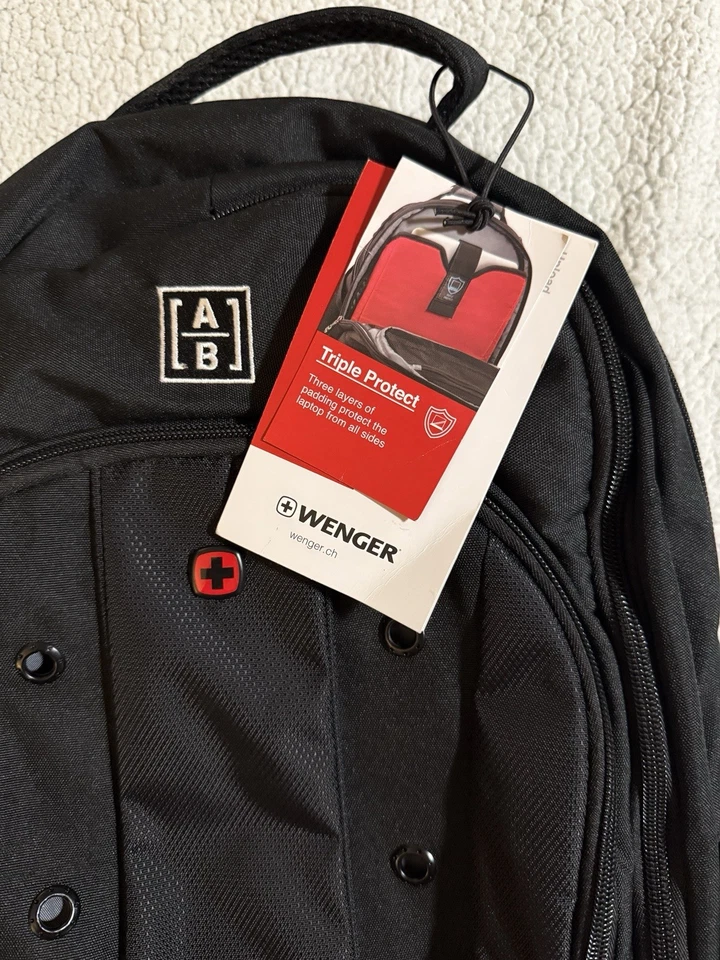 "Nuevo Con Etiquetas Wenger Swiss Gear 16"" Carga Laptop Mochila Tablet Bolsillo" Foto 2 de 4