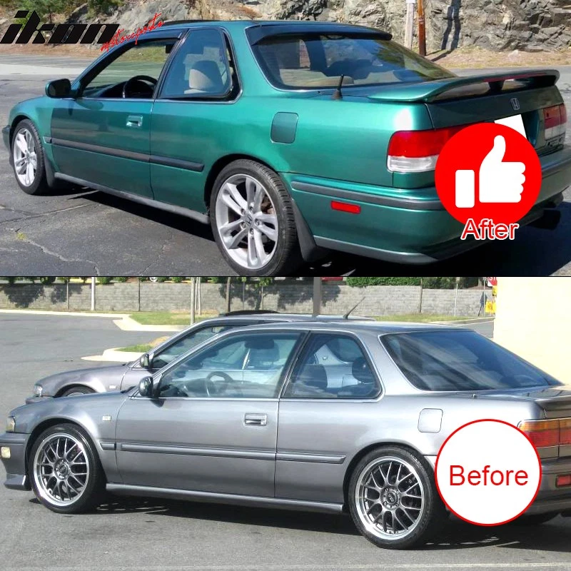 Fits 90-93 Honda Accord Coupe Acrylic Window Visors 2Pc Set - Image 2 of 4