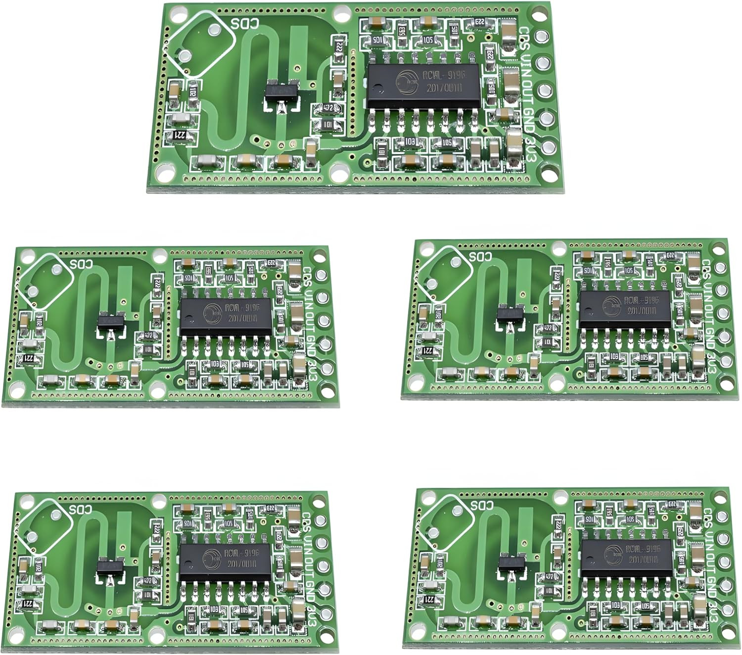 5 pcs Microwave Doppler Radar Motion Detector Sensor RCWL-0516 Module Board