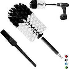Soft Drill Wheel Cleaner Brush Kit, Dense Non-Scratch Cleaning Brush for Wheels,