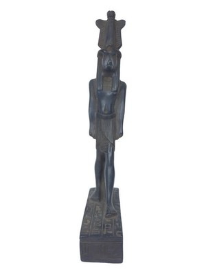 Ancient Egyptian Antiques Statue Khnum Head of a Ram Good Luck Hieroglyphic