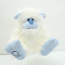 Yeti Aurora Stuffed Animal Blue White Shaggy Hair Big Feet 2018 Plush