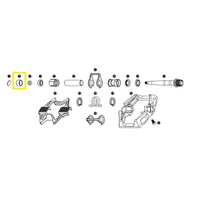 Crankbrothers Pedal End Cap Endkappe, Double Shot 