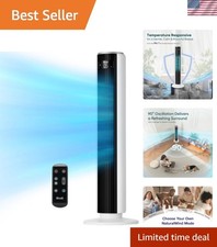 Tower Fan for Bedroom, Standing Fan with 28dB Quiet for Sleep, Remoter, 12H T...