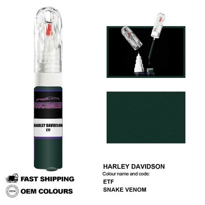 FÜR HARLEY DAVIDSON SNAKE VENOM ETF Touch Up Lackstift Pinsel Fix Kit Kratzer