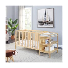 Suite Bebe Palmer Island 3-in-1 Convertible Baby Crib and Changer Combo in Na...