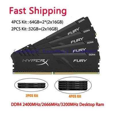MARKENLOS 32GB 64GB RAM DDR4 3200 MHz PC4-25600 DIMM Desktop Speicher Kits (2x16GB) 288pin