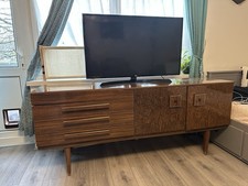 TV Stand Cabinet Storage Unit with Shelves Rustic Brown for Living Room