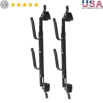 Metal Gun Bow Rack Adjustable 2 Firearms Permanent Mounting Hardware Included US