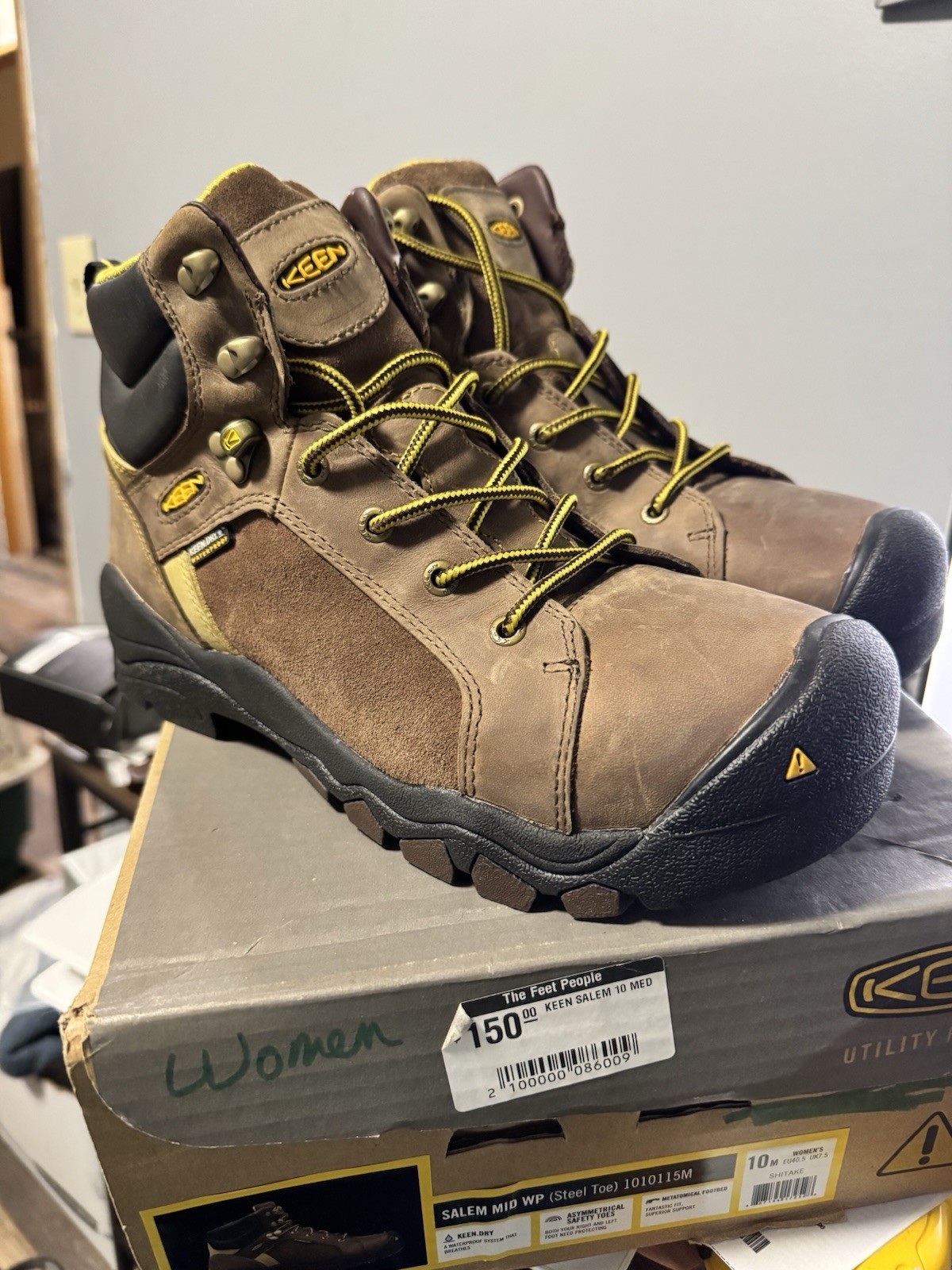 KEEN SAFTEY TOE DONNA NUOVO CON SCATOLA 10 M SALEM MID