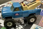 Vintage Tonka Tow Truck Blue 11062 MR-970 EX+ Pressed Steel 24 Hour Service AAA
