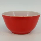 New ListingPyrex 402 Red Mixing Bowl 1.5 Qt Primary Color Poppy Bowl-a-Rama 7x4" Farmhouse